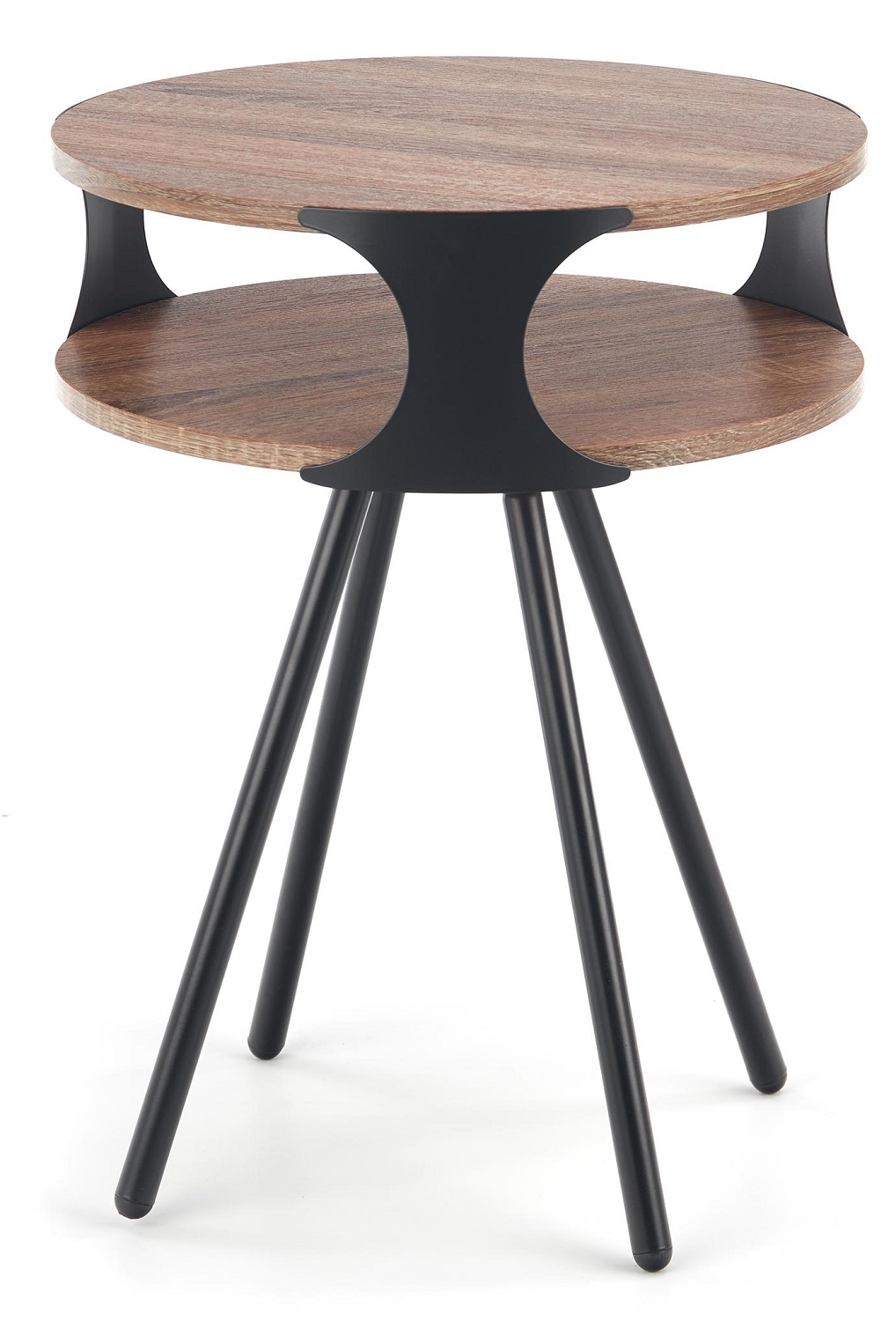 Bijzettafel Kirby 45x60x45 cm breed in donker sonoma eiken