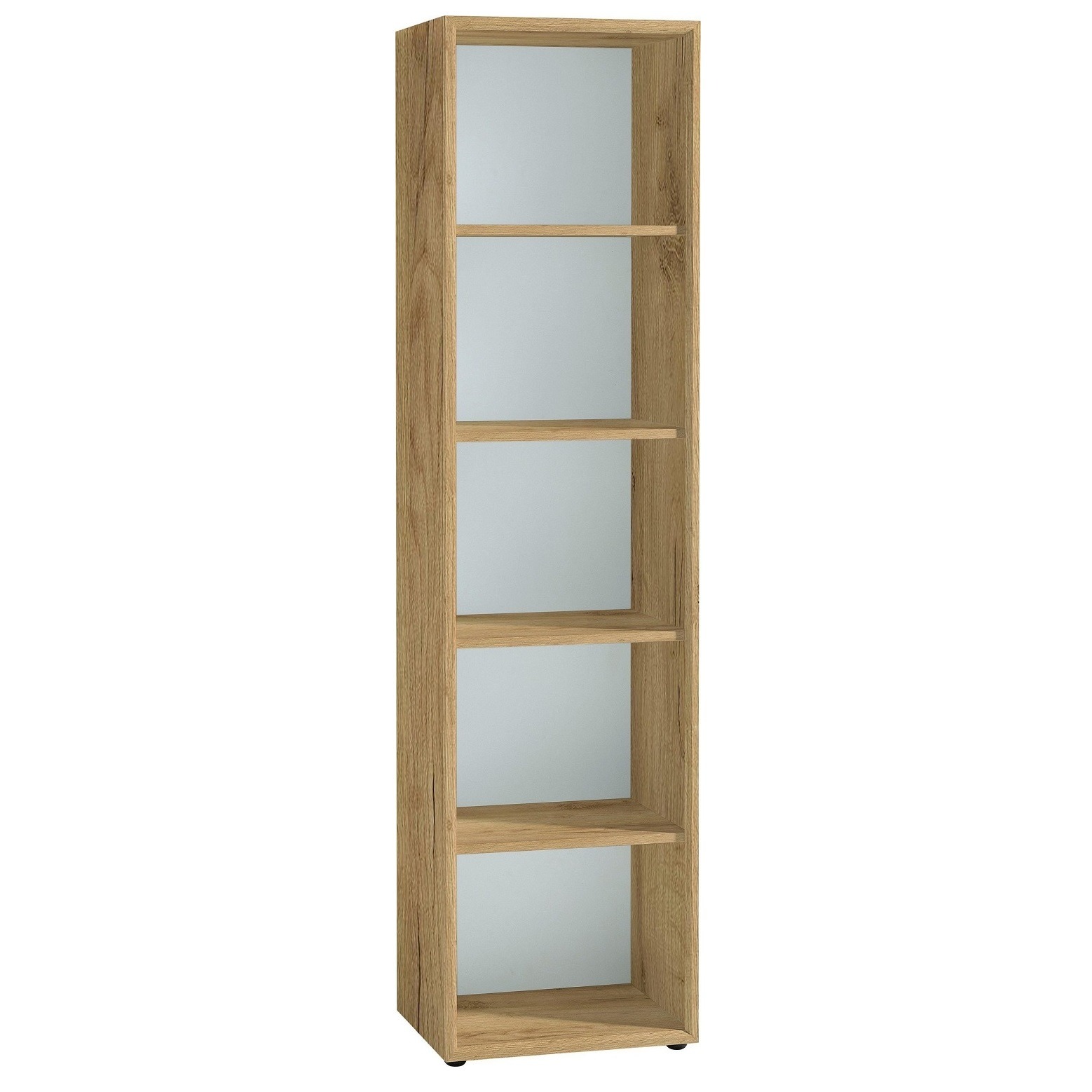 Boekenkast Monteria 196 cm hoog in navarra eiken met wit