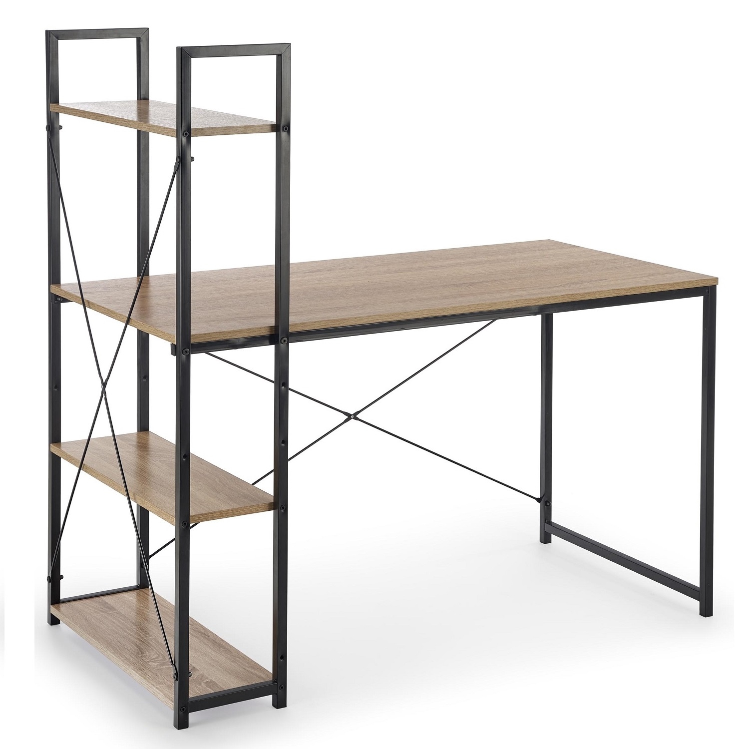 Computerbureau Narvik 120 cm breed in sonoma eiken