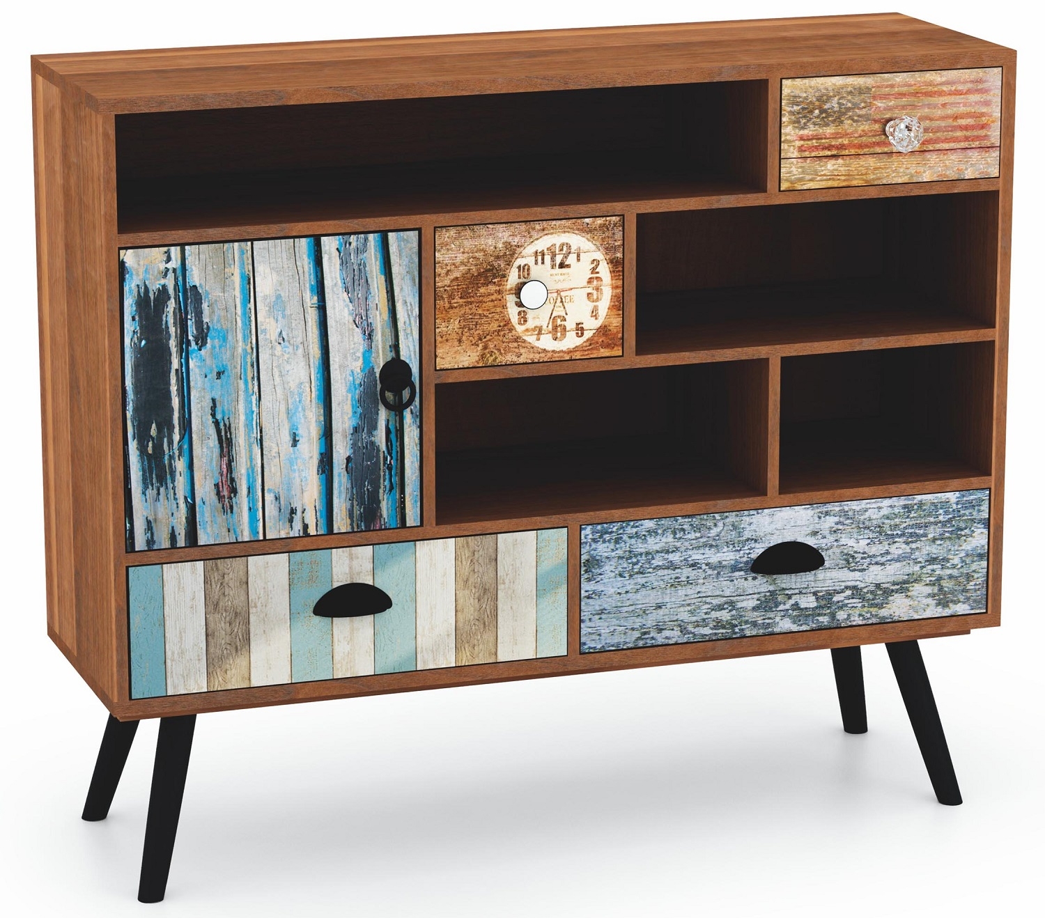 Dressoir Mezo 93 cm breed in multicolor