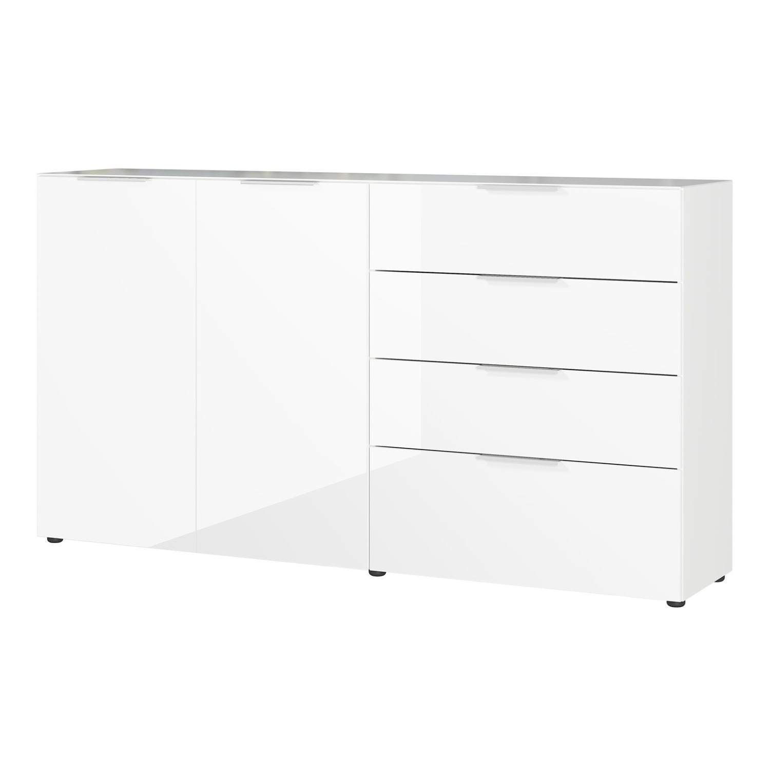 Dressoir Oakland 184 cm breed in wit
