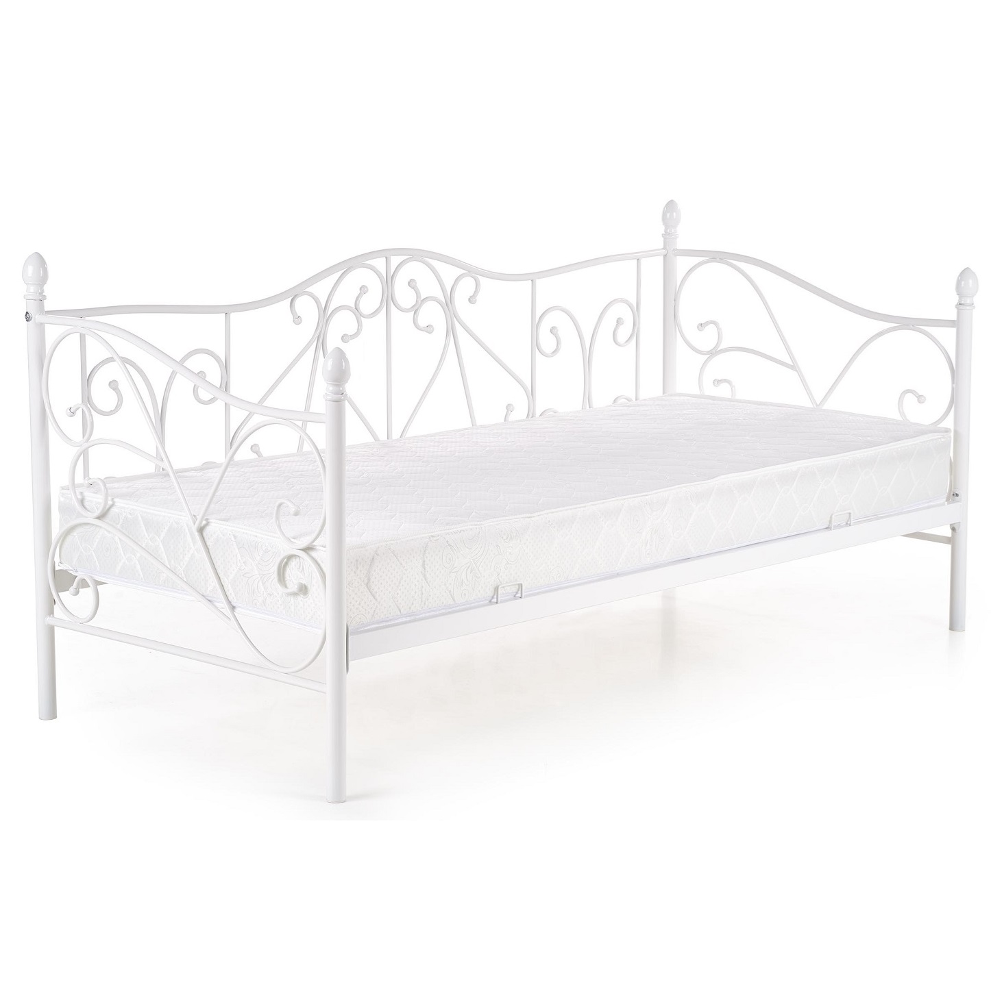 Eenpersoonsbed Sumatra 90x200 cm wit