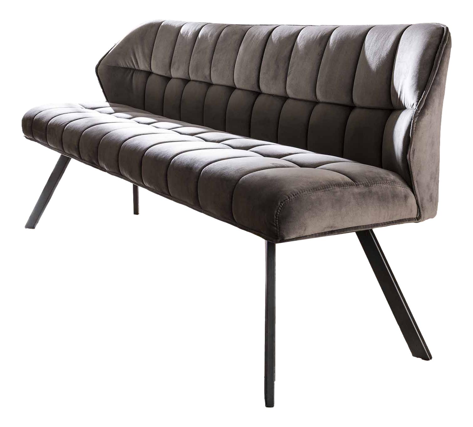 Eetkamerbank Raster 180 cm breed antraciet