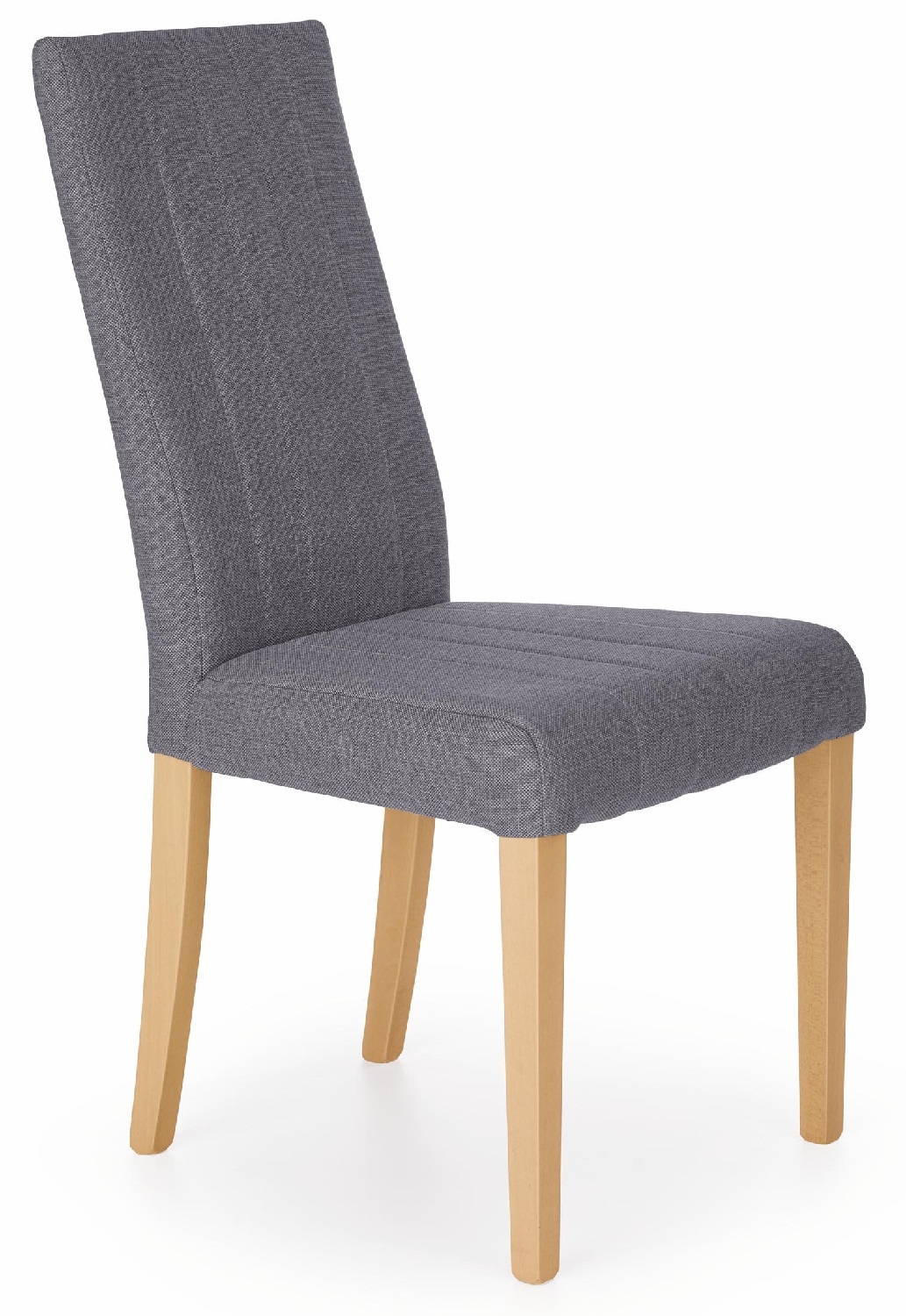 Eetkamerstoel Diego in donkergrijs met honing eiken