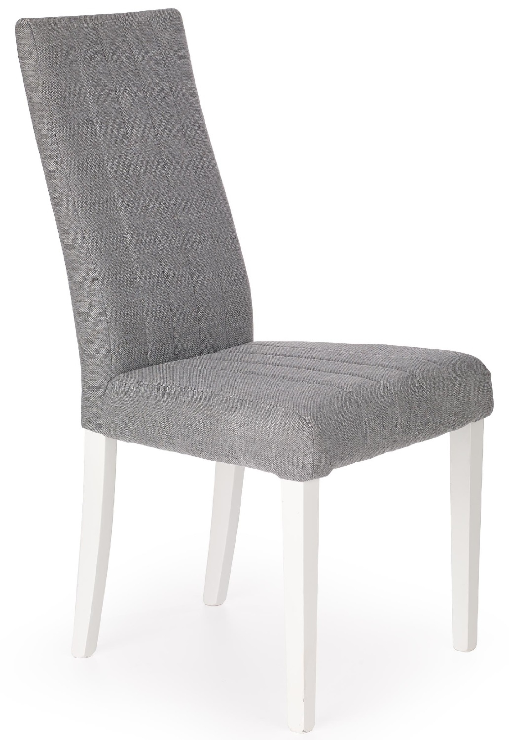 Eetkamerstoel Diego in wit met grijs