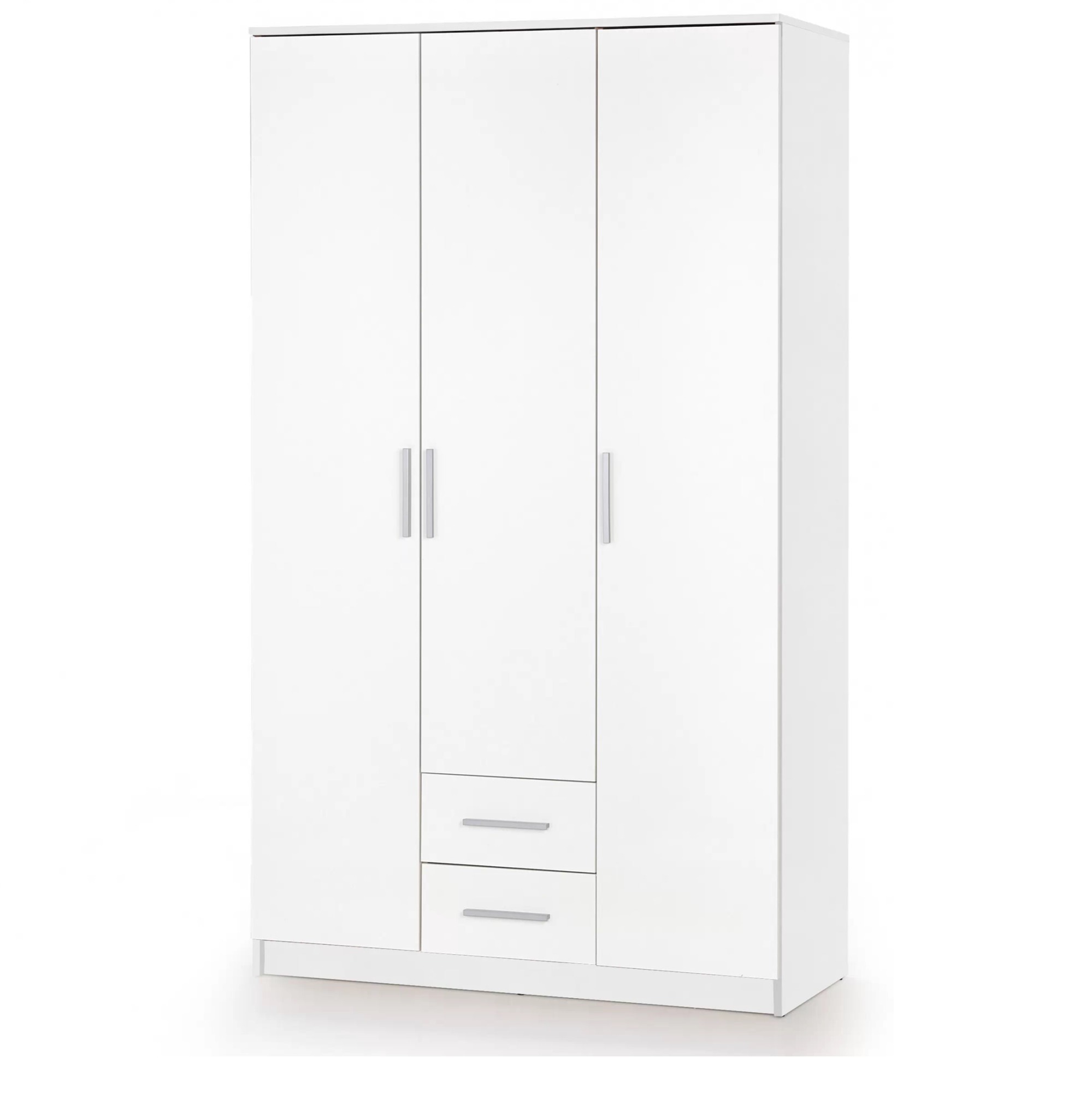 Kledingkast Lima 120 cm breed in hoogglans wit