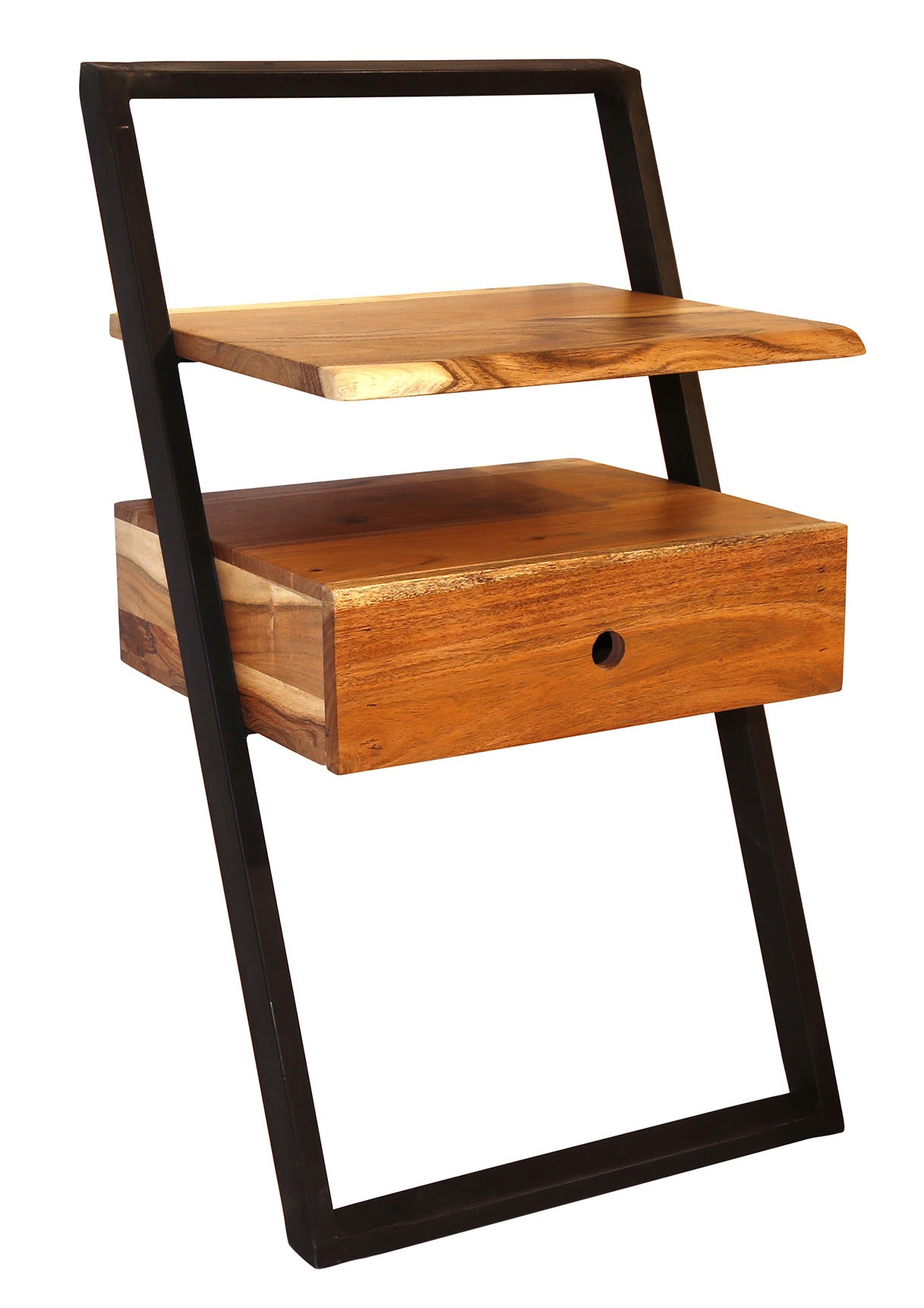 Nachtkastje Lean 45 cm breed massief acaciahout