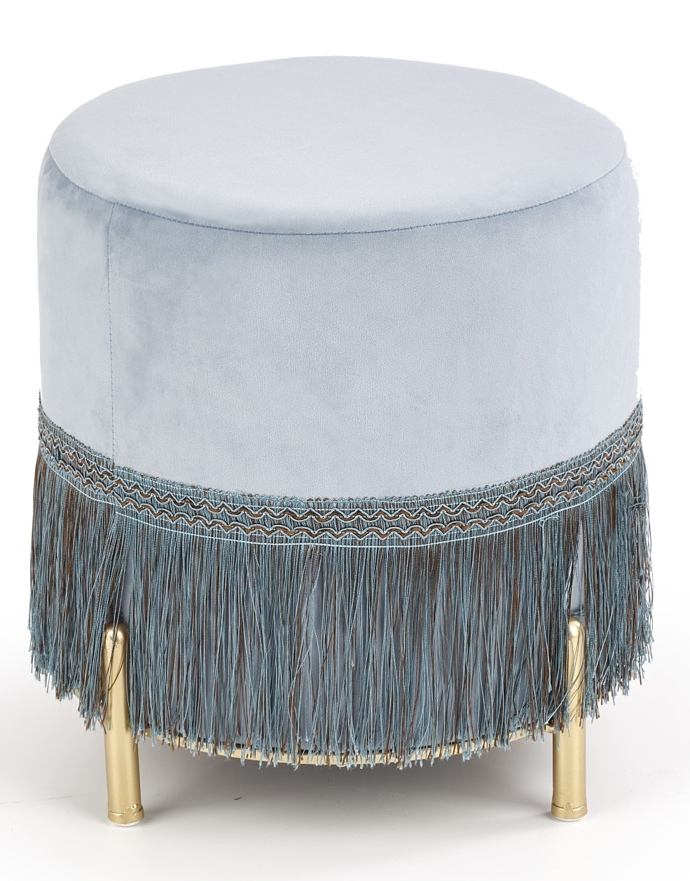 Poef Cosby 40 cm hoog in lichtblauw