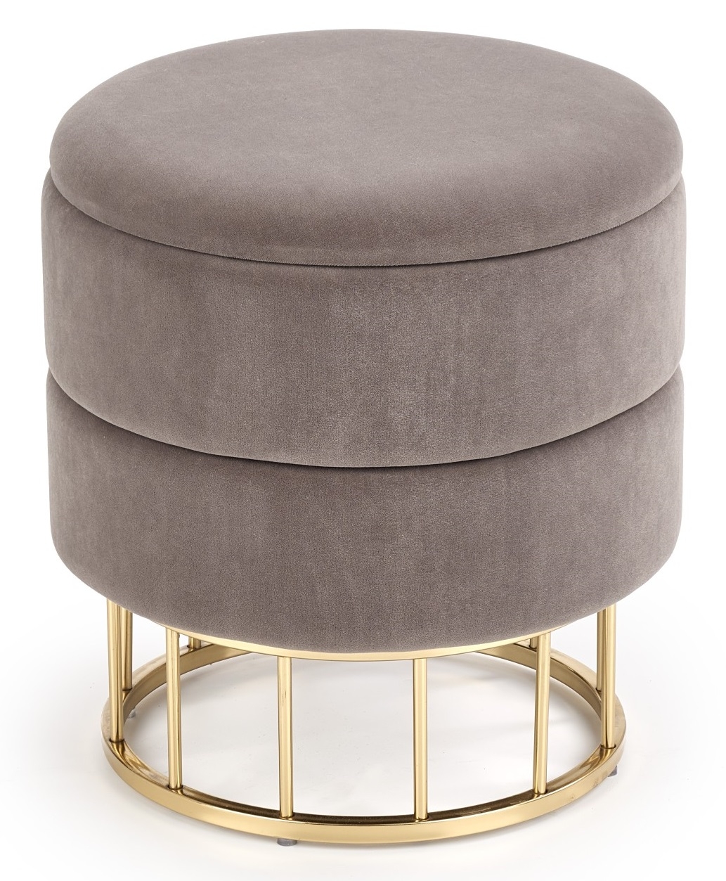 Poef Minty 41 cm hoog in grijs