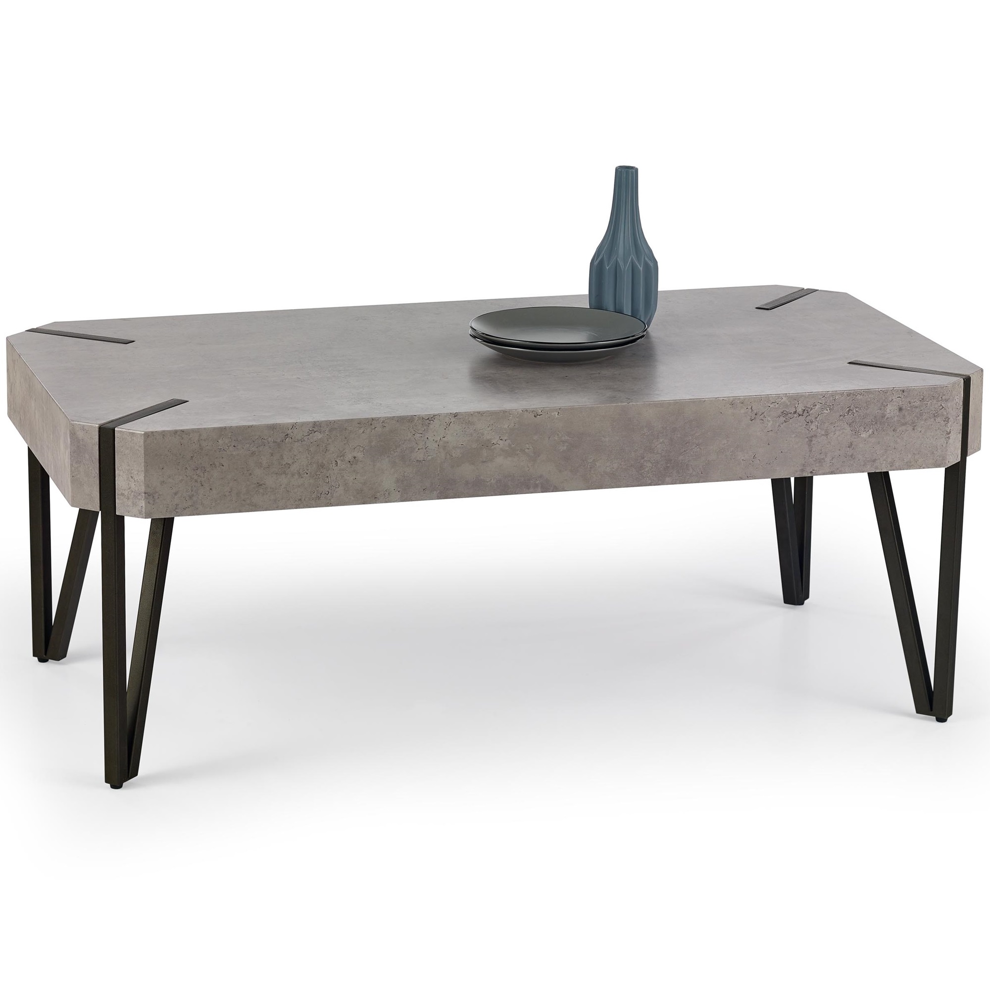 Salontafel Emily 110 cm breed in grijs beton