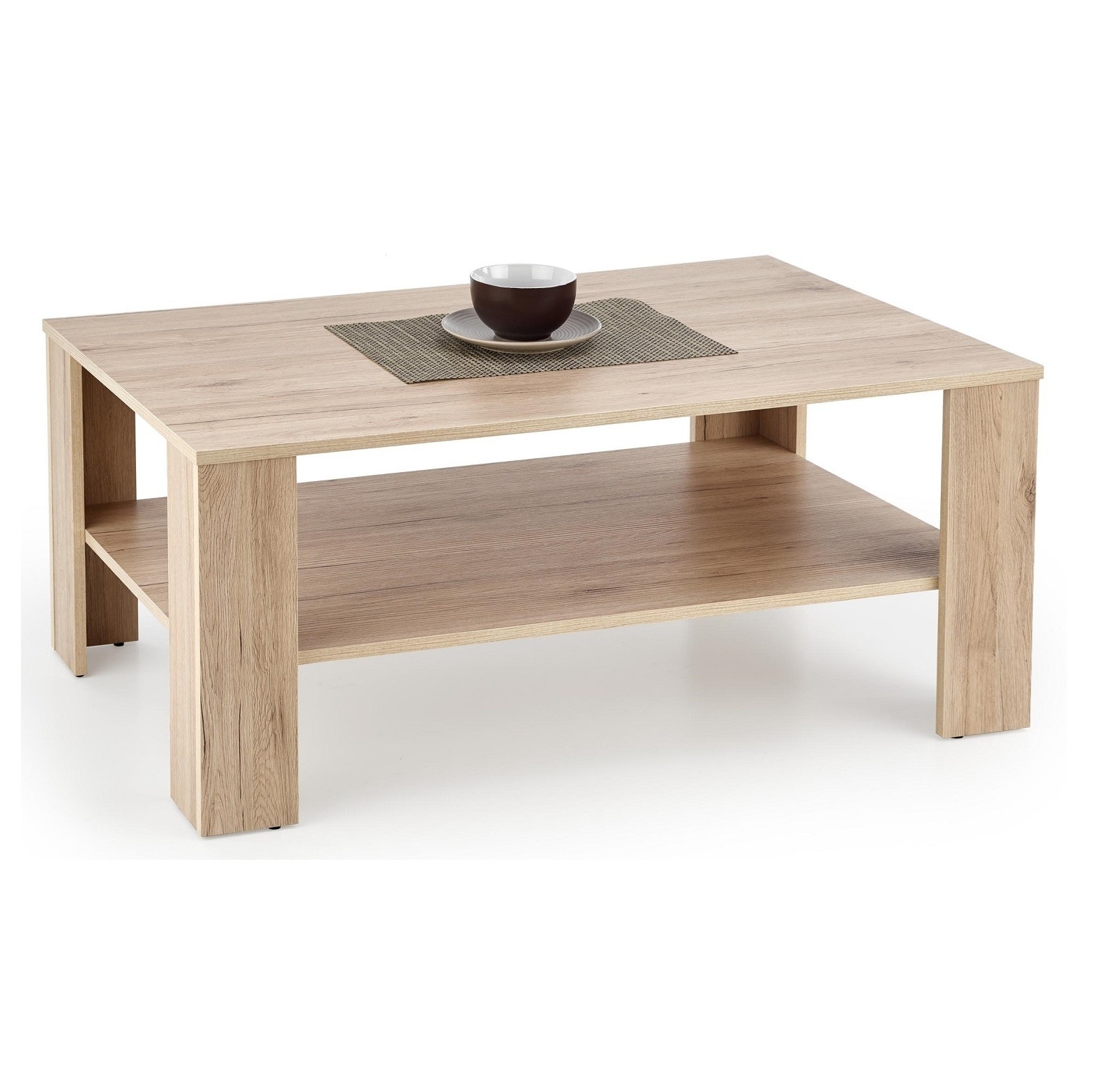 Salontafel Kwadro 110 cm breed in votan eiken