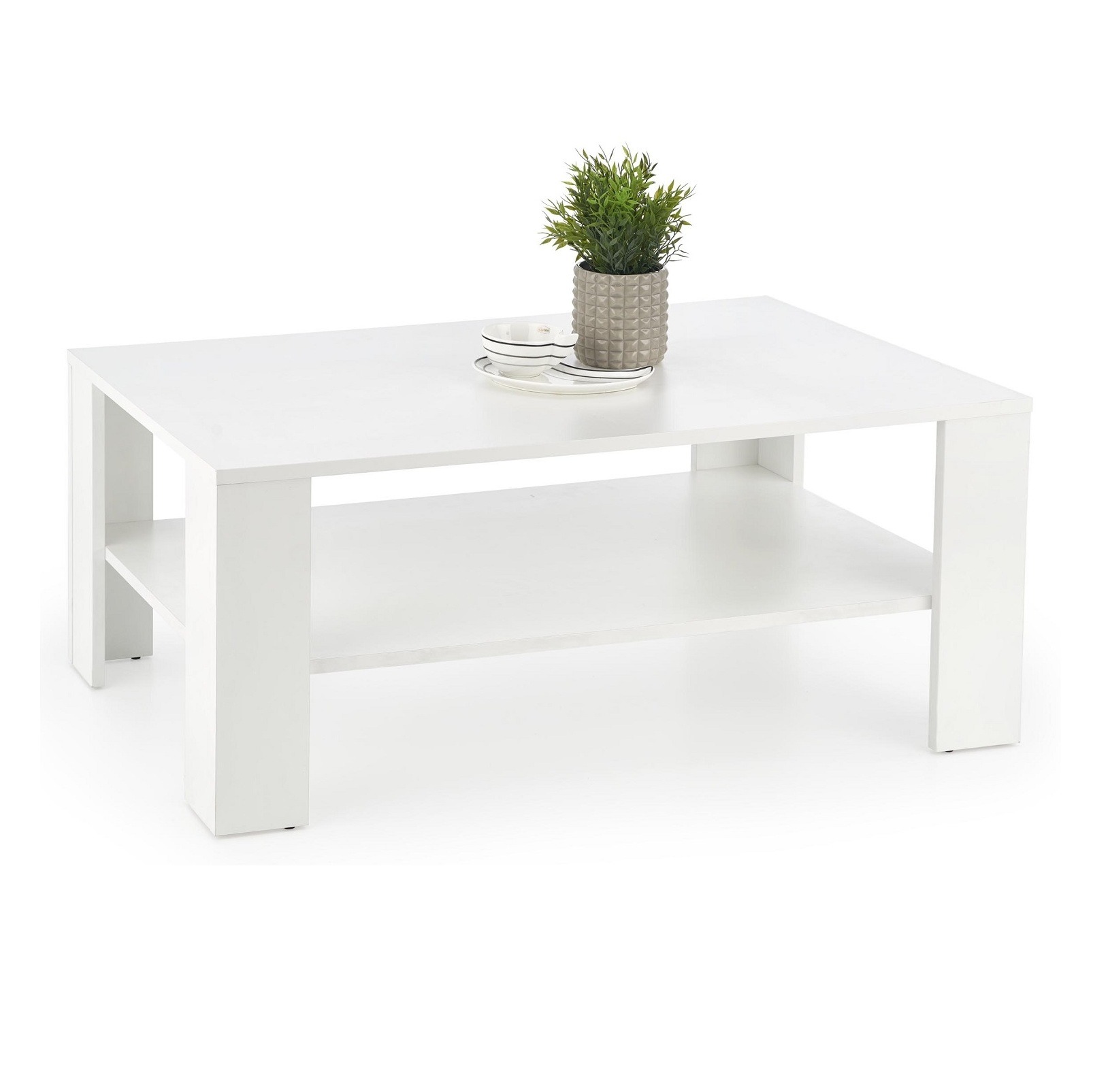 Salontafel Kwadro 110 cm breed in wit