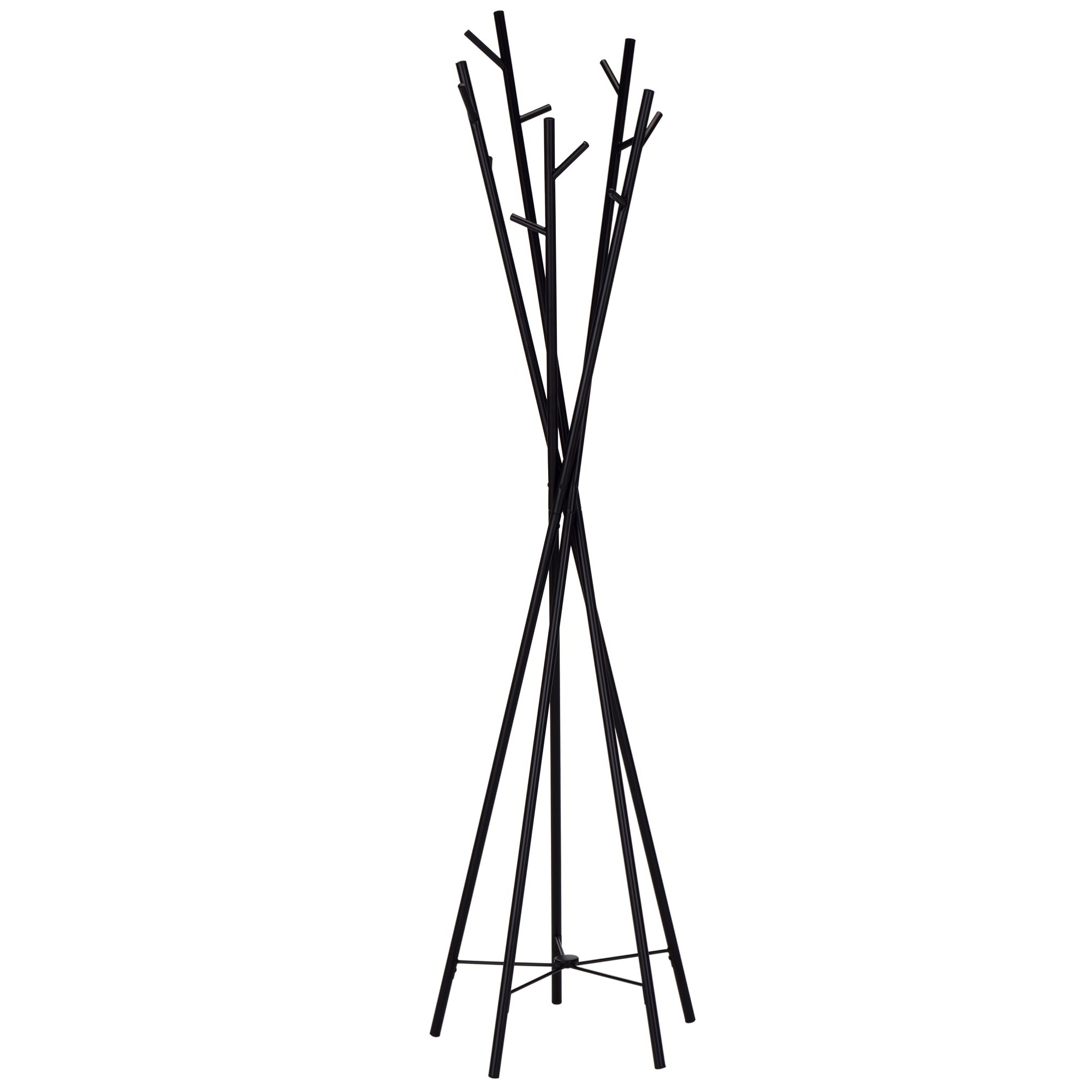 Staande kapstok Tower tree 180 cm hoog in zwart