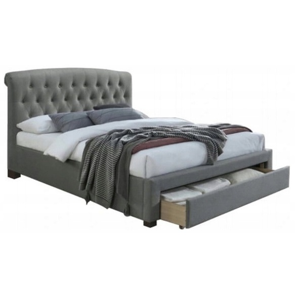 Tweepersoonsbed Avanti 160x200cm in grijs