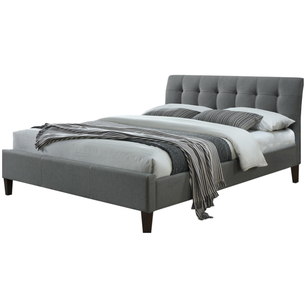 Tweepersoonsbed Samara 160x200 cm in grijs