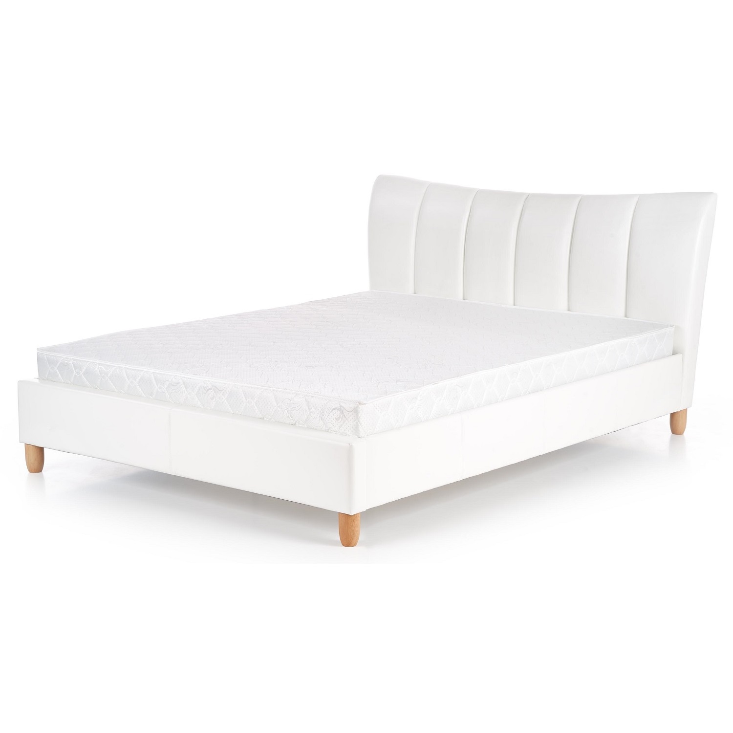 Tweepersoonsbed Sandy 160x200 cm wit