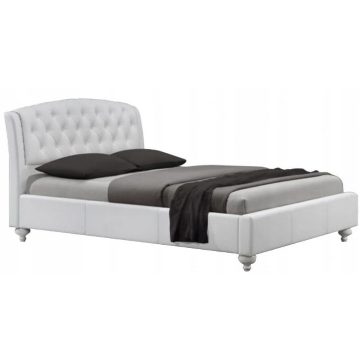 Tweepersoonsbed Sofia 160x200 cm wit