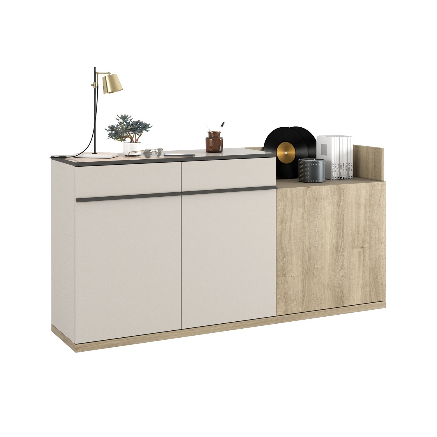 Dressoir Flo 180x89 met 3 deuren