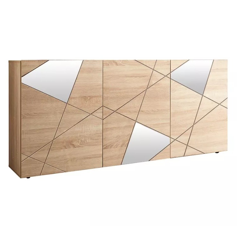 Dressoir Vittoria 181 cm breed 3 deurs samoa eiken