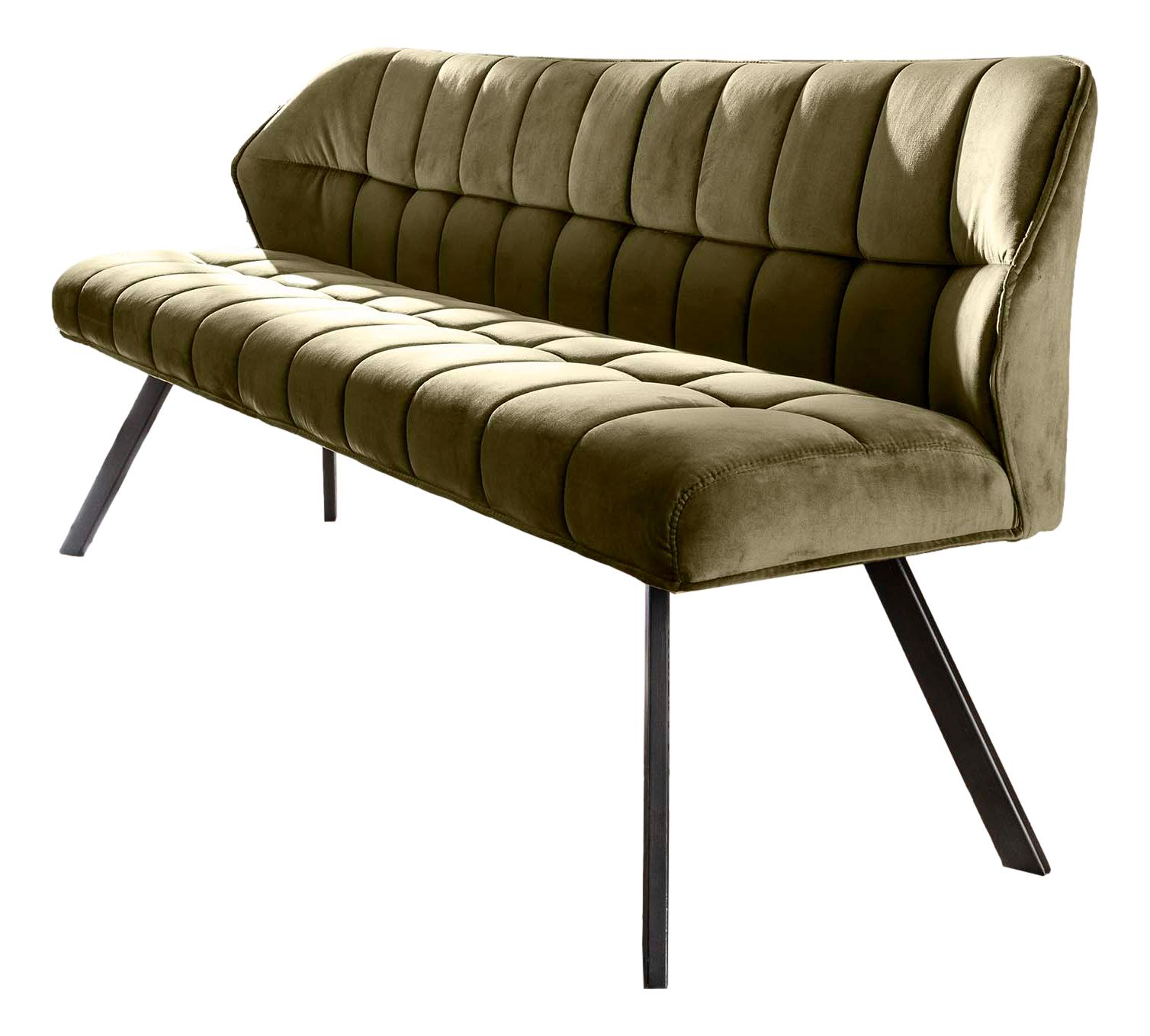 Eetkamerbank Raster 180 cm breed groen