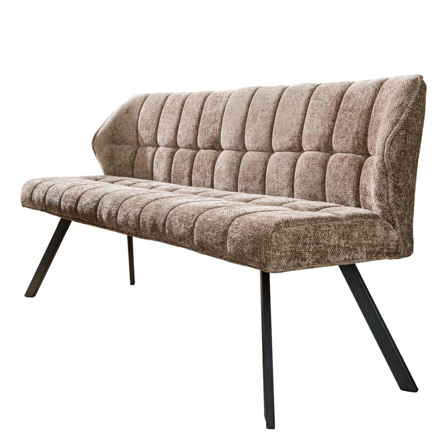 Eetkamerbank Raster 180 cm breed hoven champagne