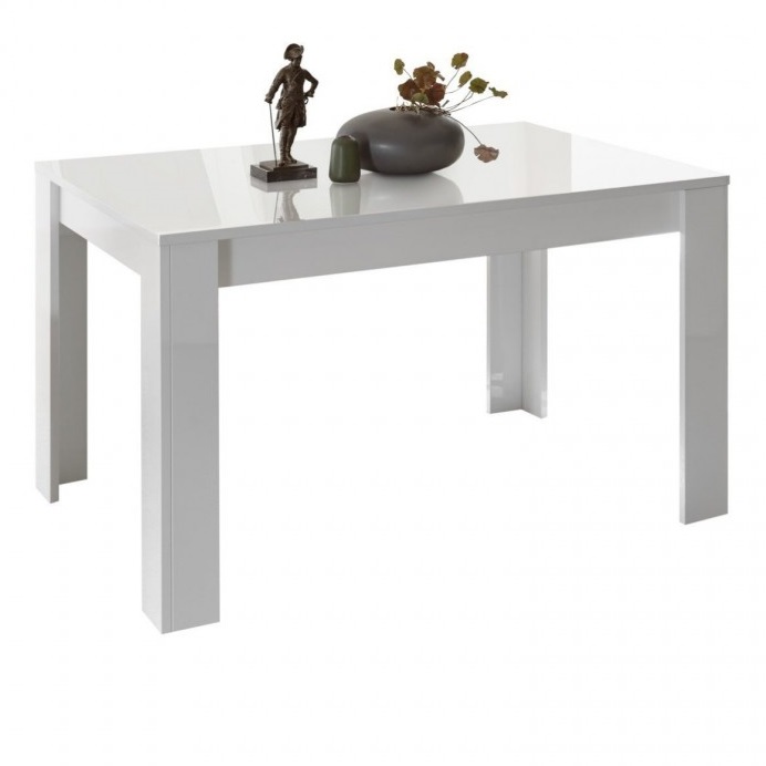 Eettafel Basic 180x90 cm hoogglans wit