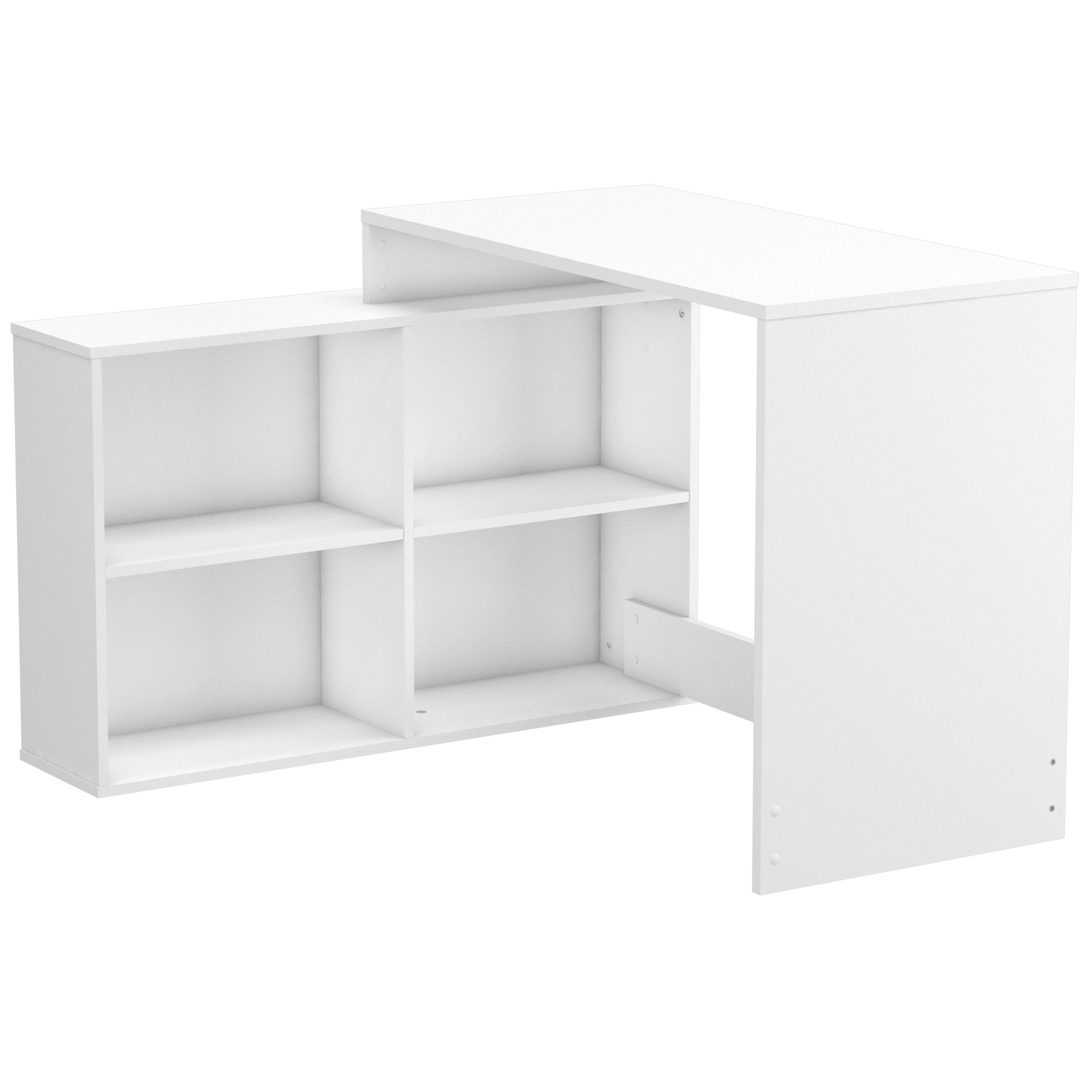 Hoekbureau Corner 112 cm breed in wit