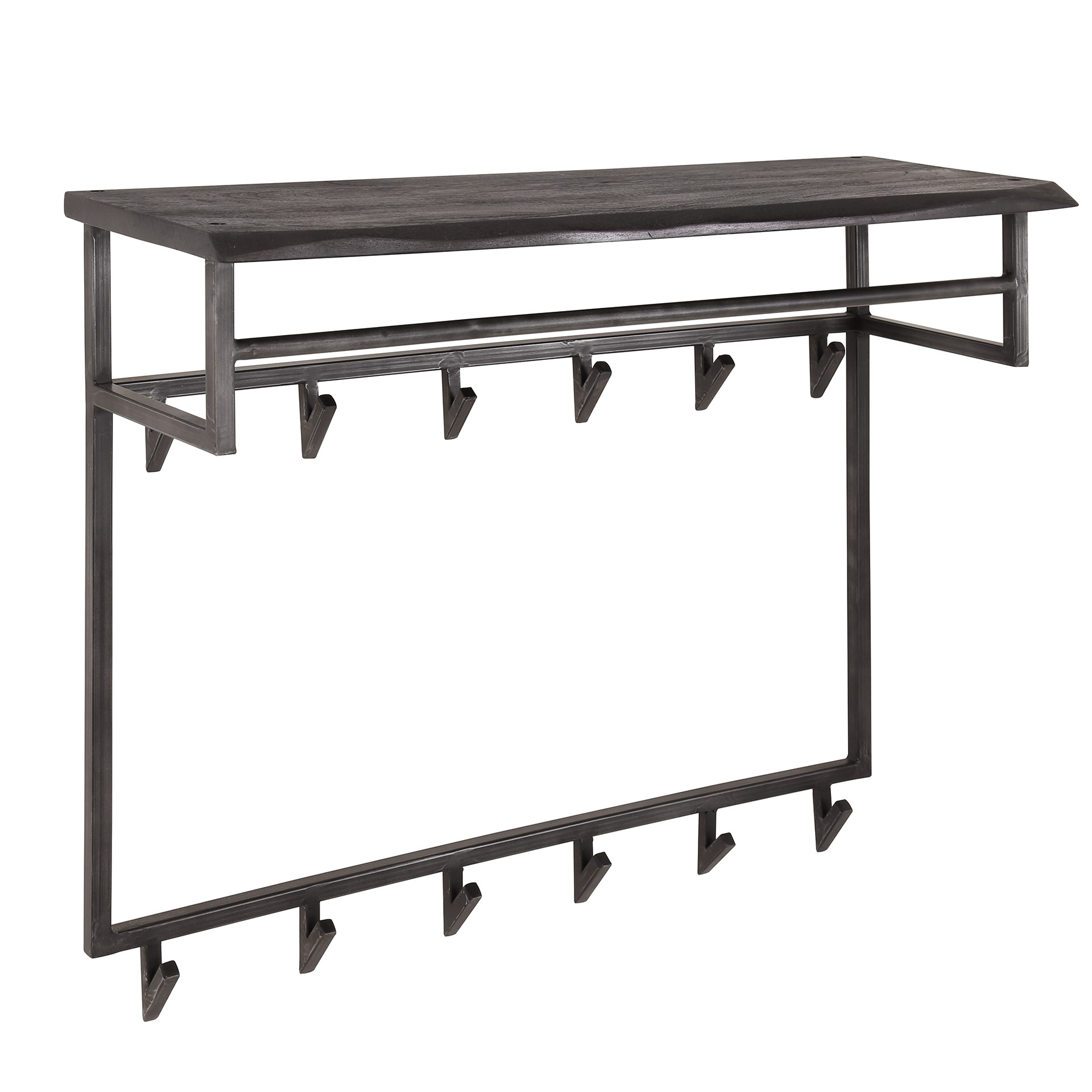 Kapstok Yucon 12 haken massief hout