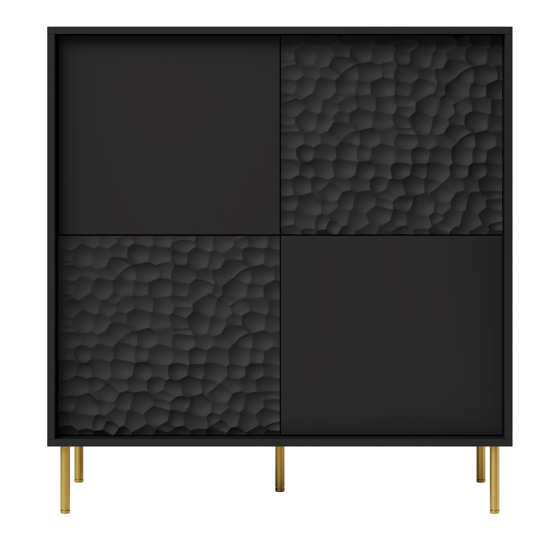 Opbergkast Bullet mat zwart 100 cm breed