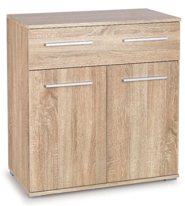 Opbergkast Lima 82 cm hoog in sonoma eiken