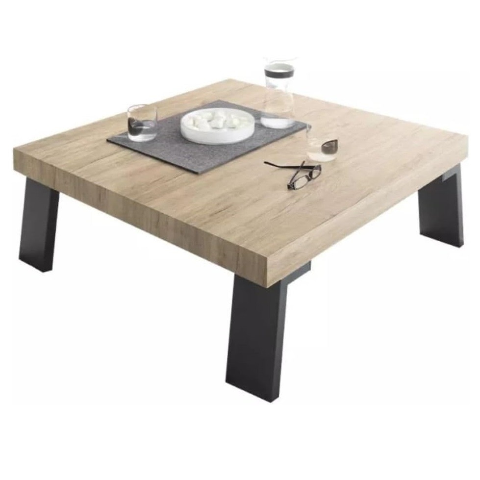 Salontafel Palma 86x86 cm vierkant in sherwood oak