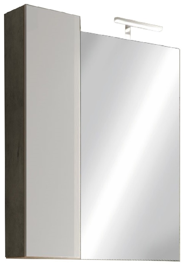 Spiegelkast Hamburg beton 78 cm breed met led