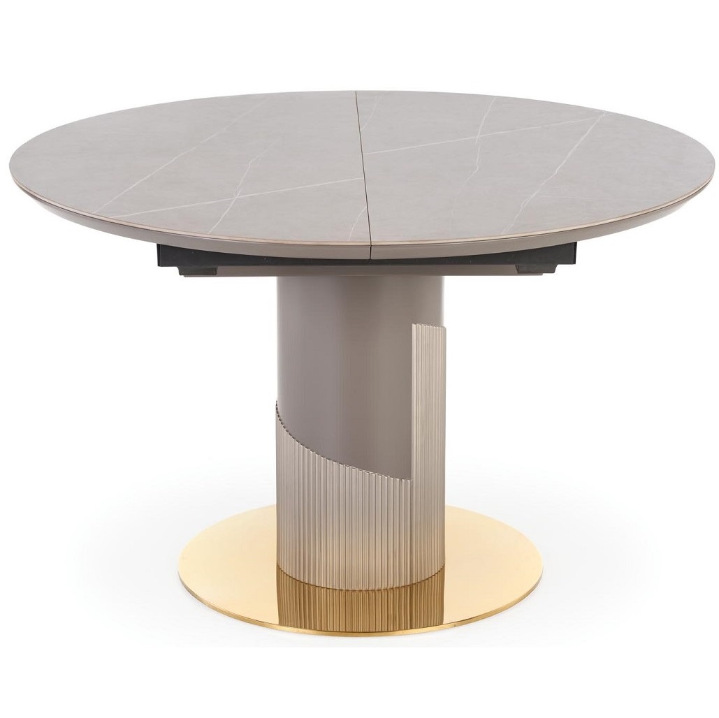 Uitschuifbare ronde eettafel Muscat 120 cm tot 160 cm