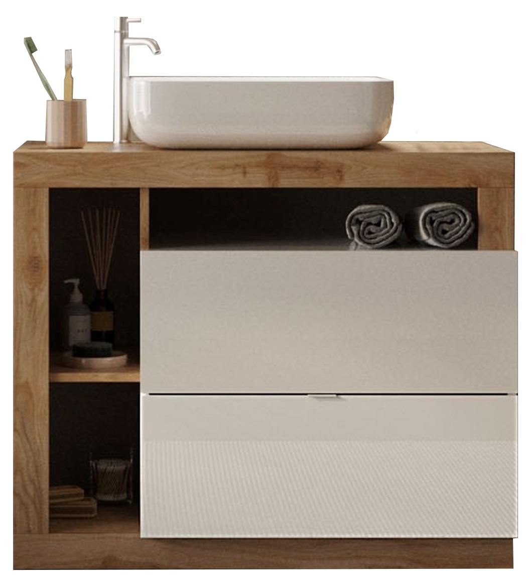 Wastafelonderkast Hamburg 110 cm breed met waskom