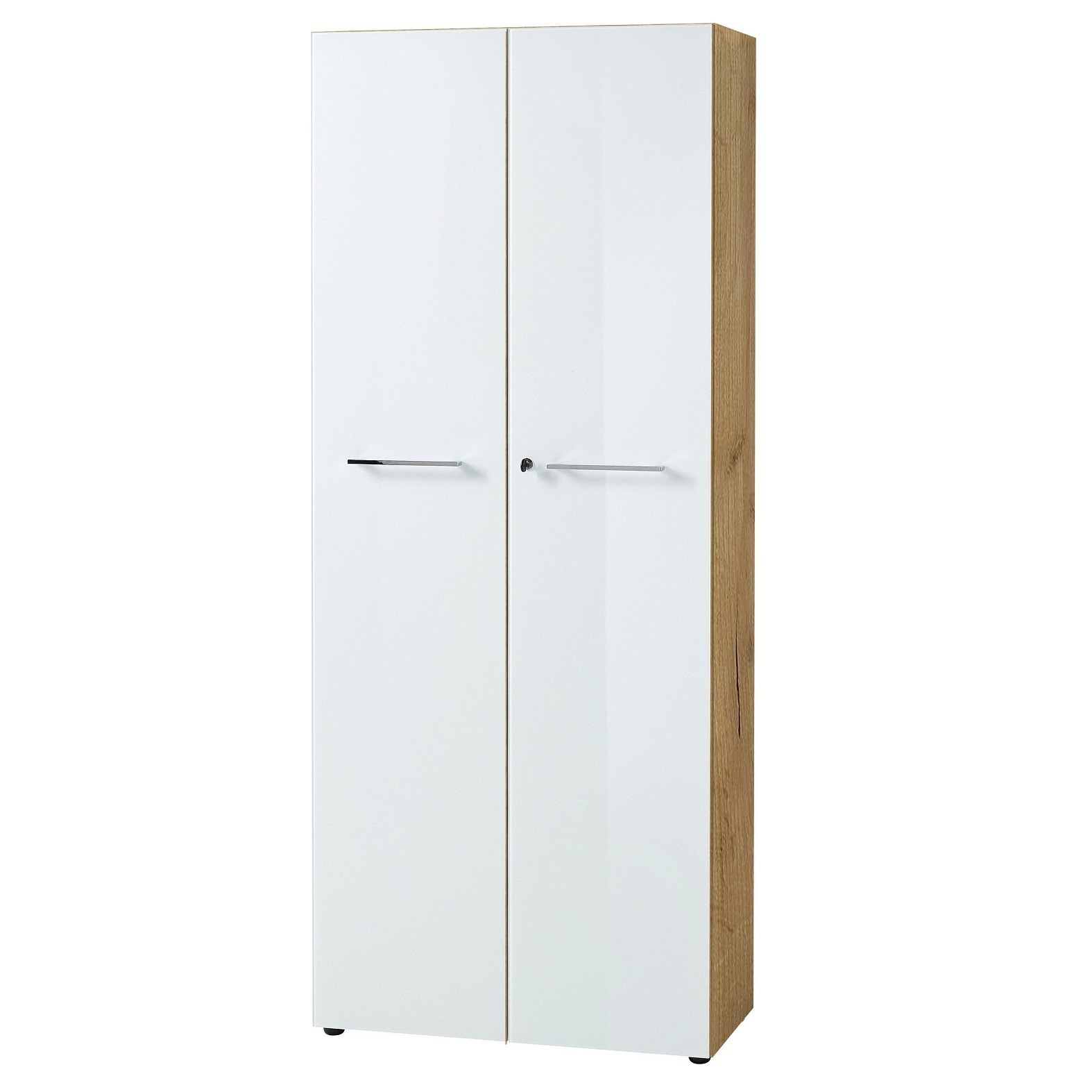 Archiefkast Monteria 197 cm hoog in navarra eiken met wit