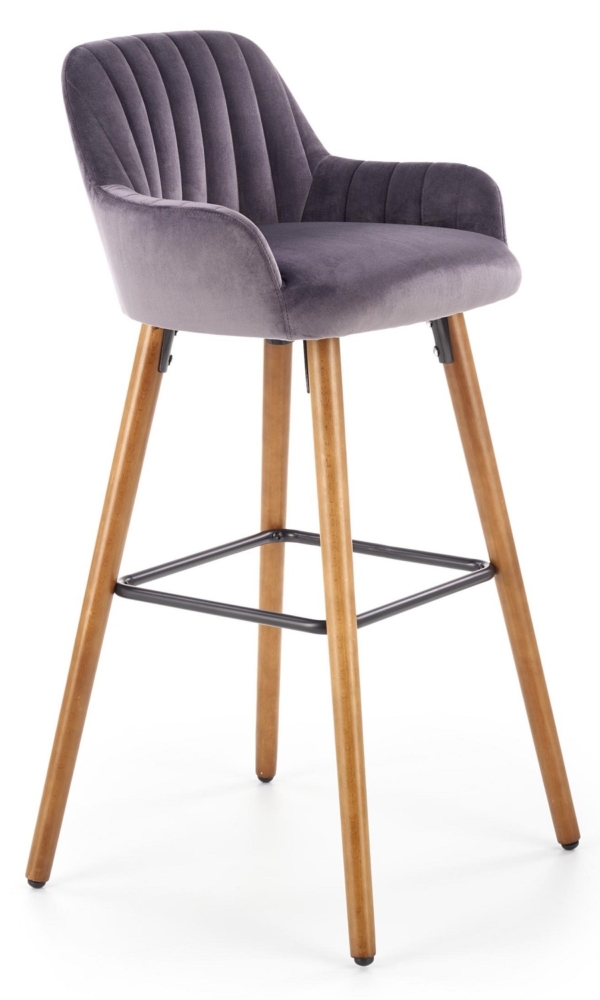 Barkruk Marley 97 cm hoog in grijs