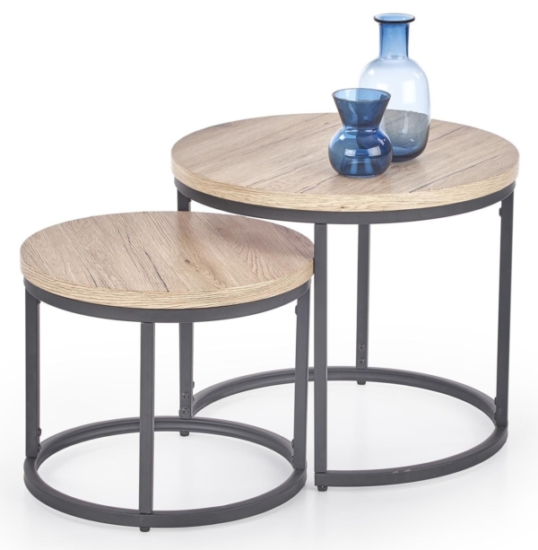 Bijzettafel Set Oreo in Sanremo eiken