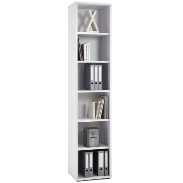 Boekenkast Calvia Large 47x222 cm hoog in wit