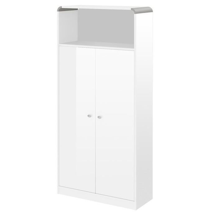 Boekenkast Murano 190 cm hoog in hoogglans wit