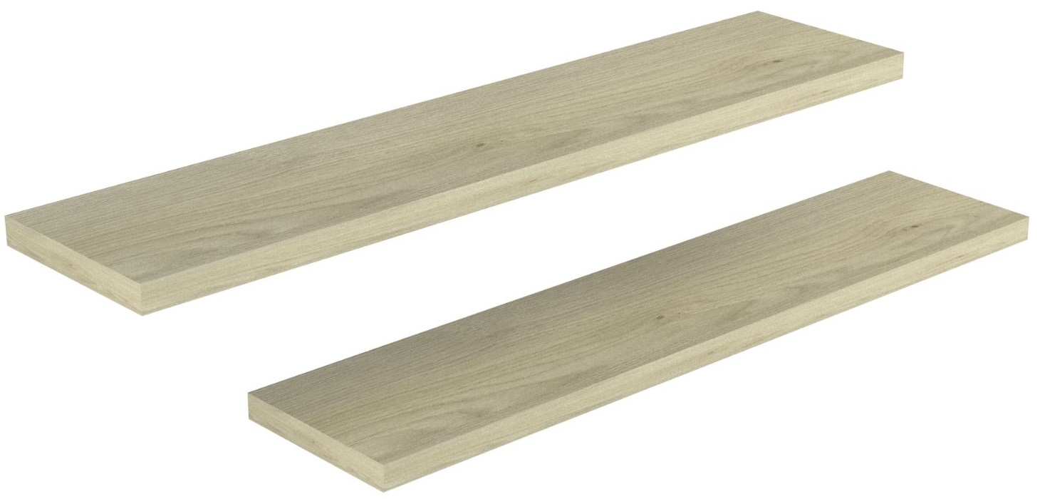 Boekenplanken set Rush 100 cm breed - naturel eiken