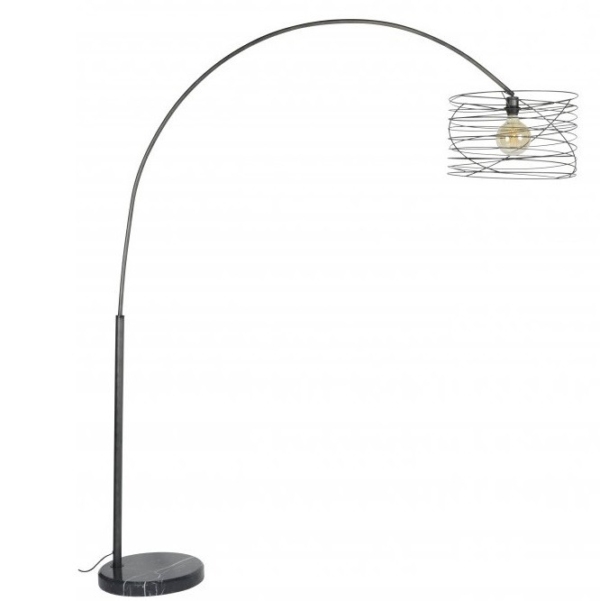 Booglamp Twister 192 cm hoog - Charcoal