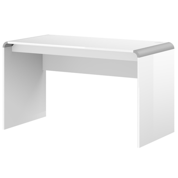 Bureau Murano 130 cm breed in hoogglans wit