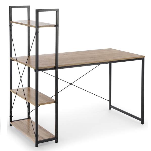 Computerbureau Narvik 120 cm breed in sonoma eiken