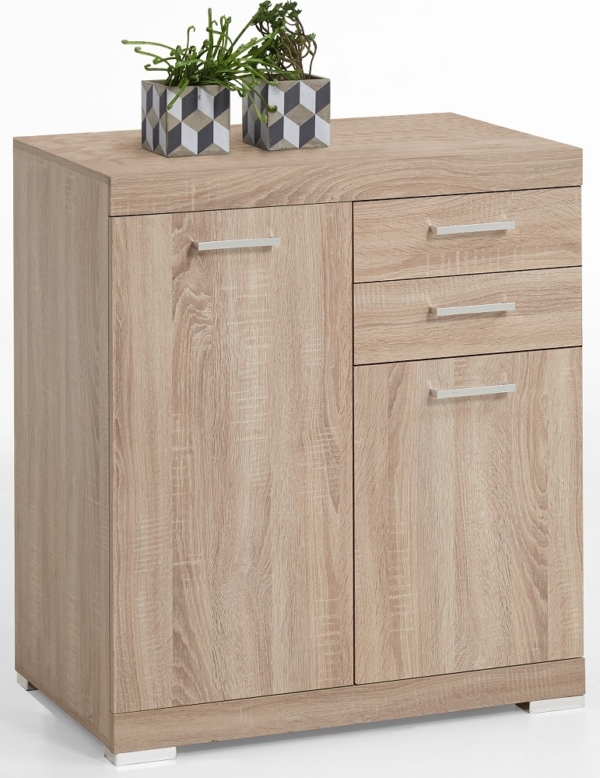 Commode Bristol 2 XL van 90 cm hoog in eiken