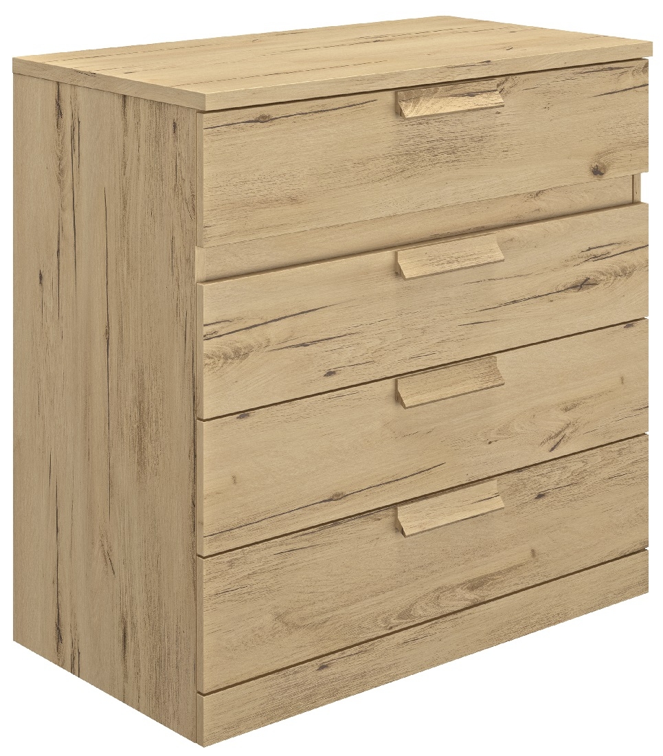 Ladekast Cyrus 81 cm hoog in helvezia eiken