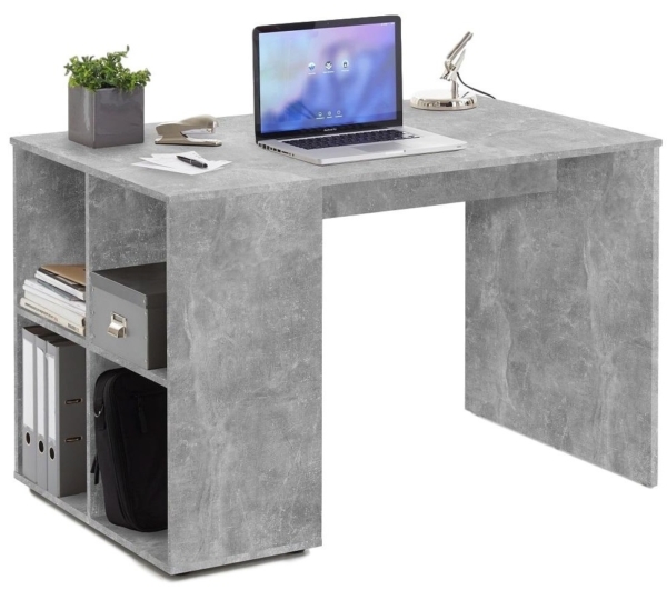 Computerbureau Gent 117 cm breed in grijs beton