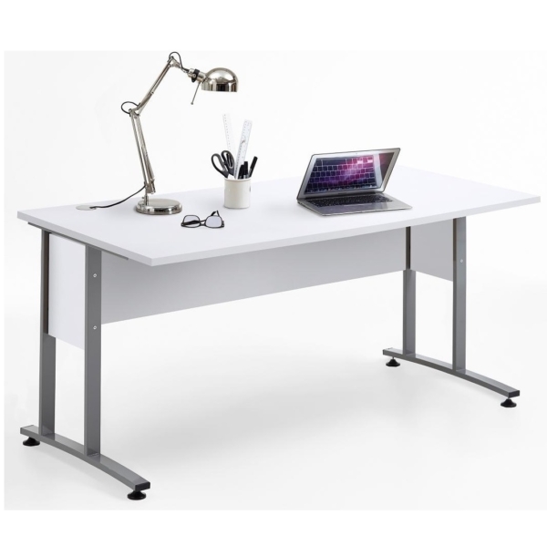Computerbureau Calvia 160 cm breed in wit