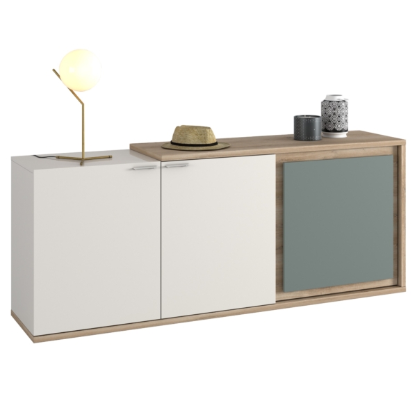 Dressoir Asola 200 cm breed met 3 deuren