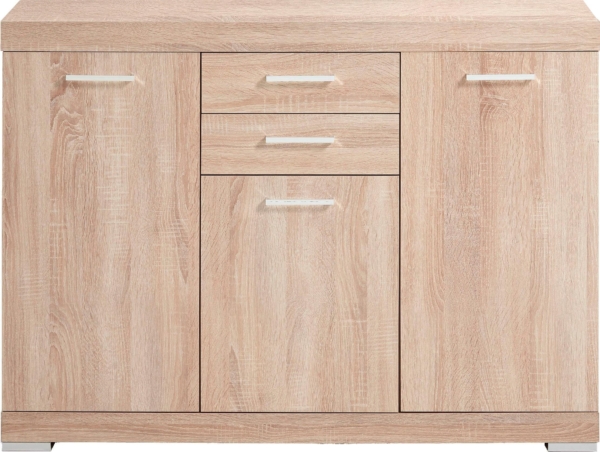 Dressoir Bristol 3 van 120 cm breed in eiken