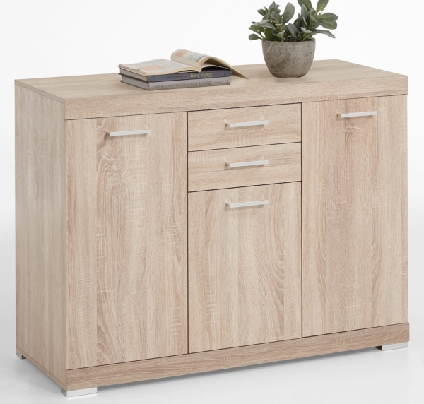 Dressoir Bristol 3 XL van 120 cm breed in eiken